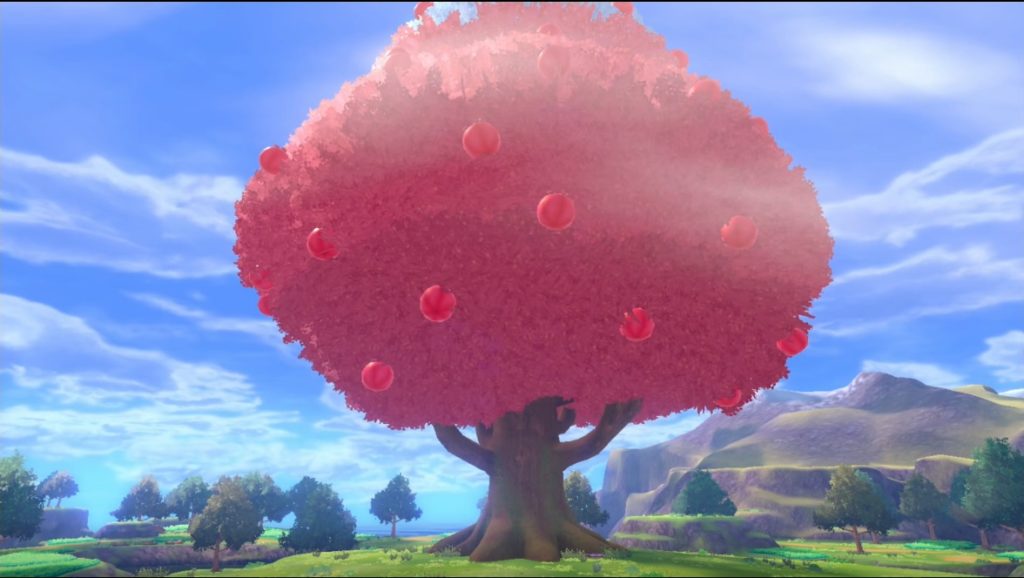 伝説のとりポケモンが集まる赤い木に到着